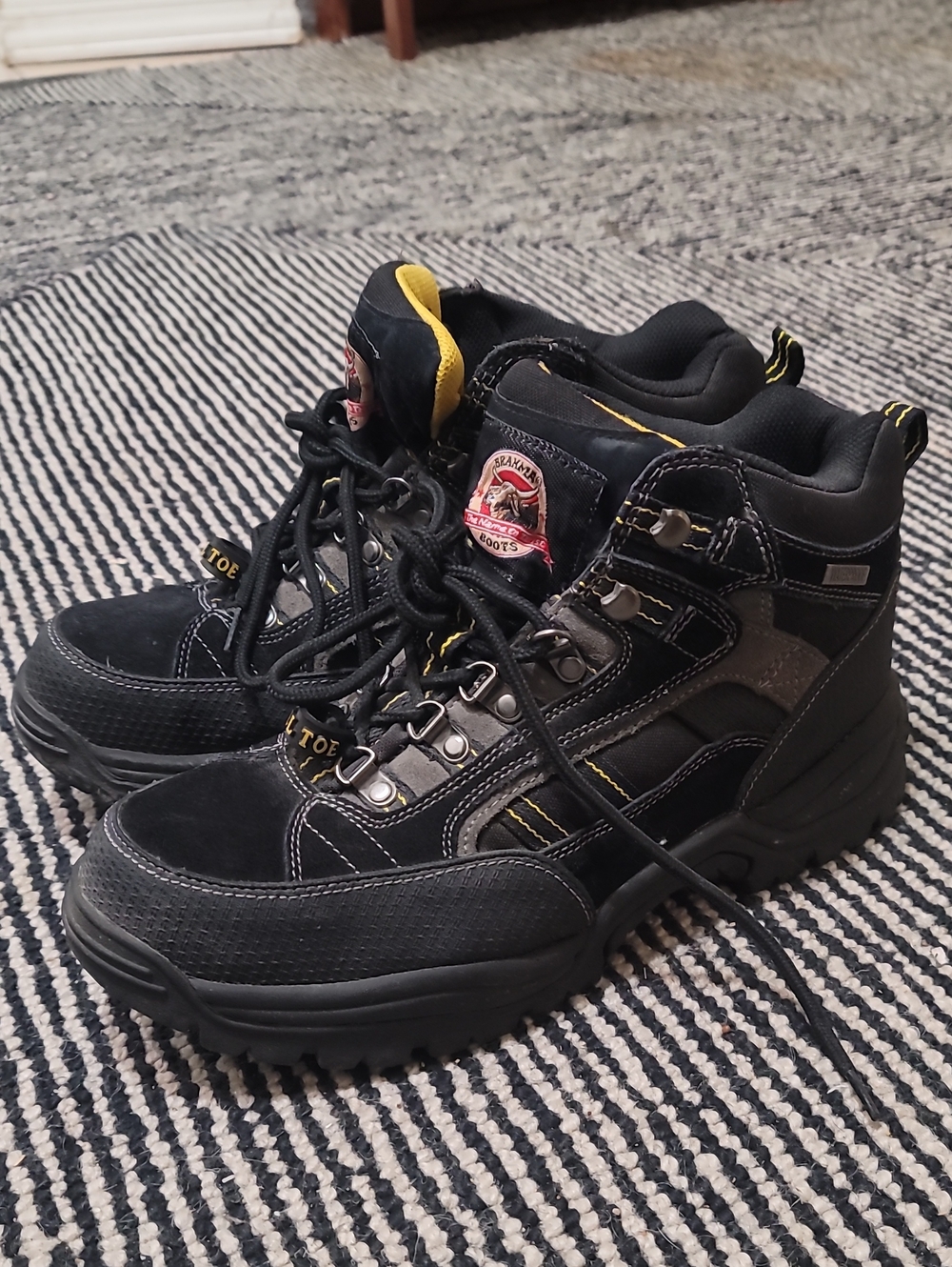 Brahma Black and Yellow Safety Work Boots